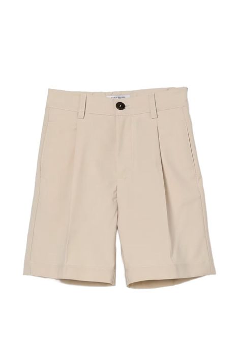 Bermuda con pieghe PAOLO PECORA KIDS | PP4230BEIGE